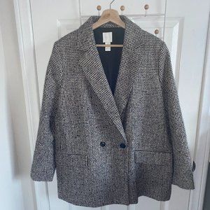 H&M Herringbone Blazer- brown